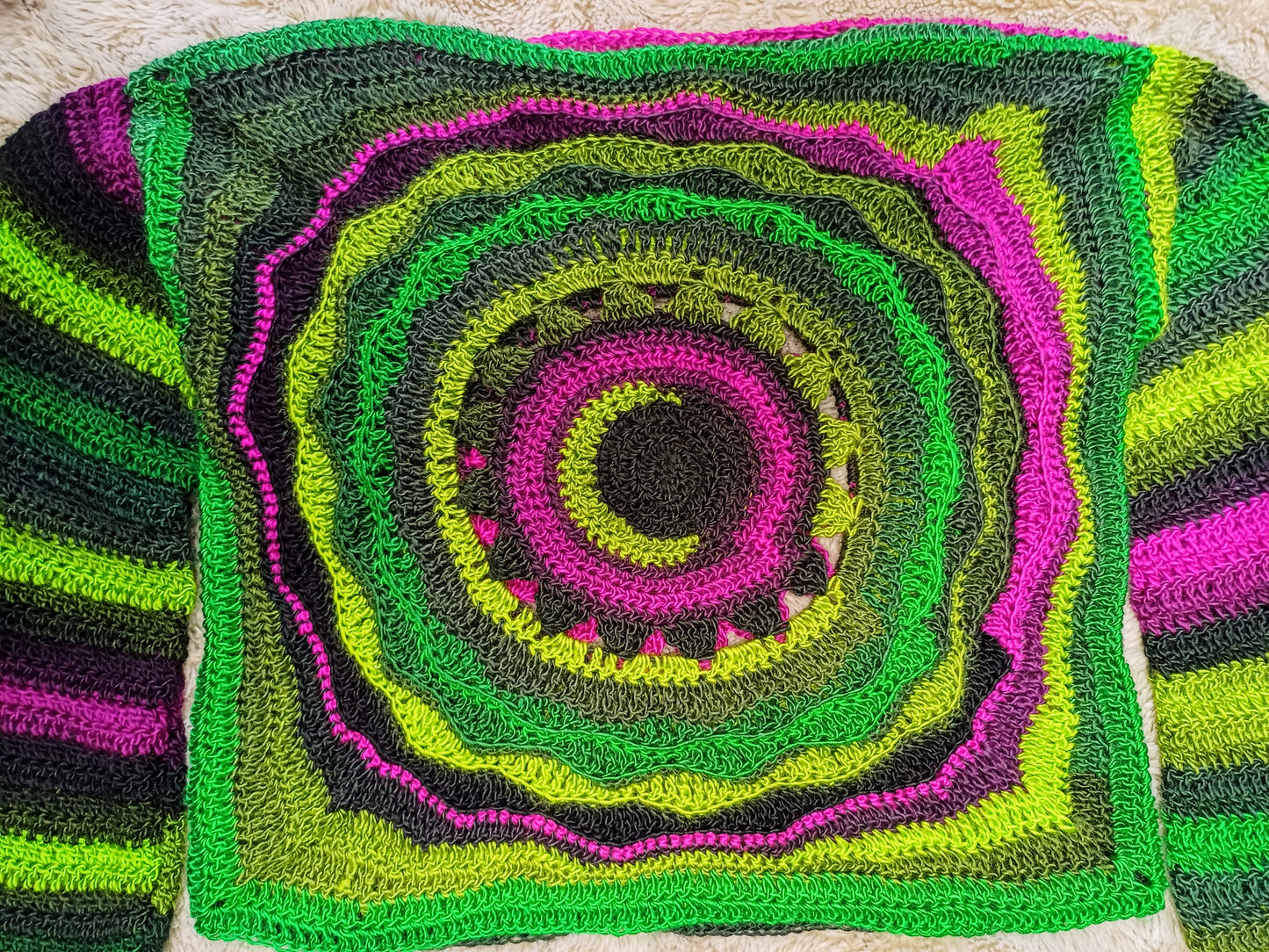 Ritual - Moon, Sun, Stars Reversible Crochet Jumper