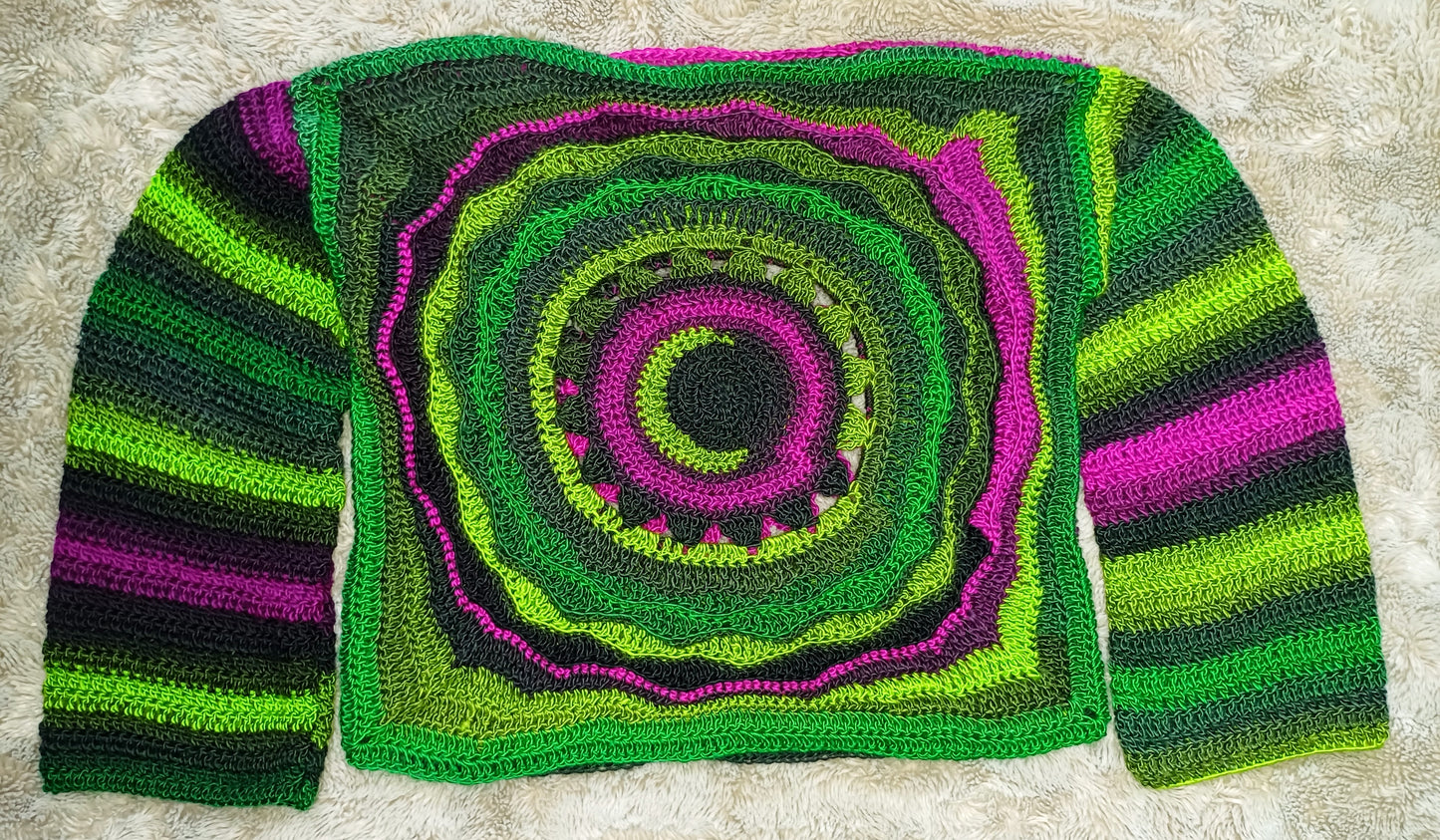 Ritual - Moon, Sun, Stars Reversible Crochet Jumper