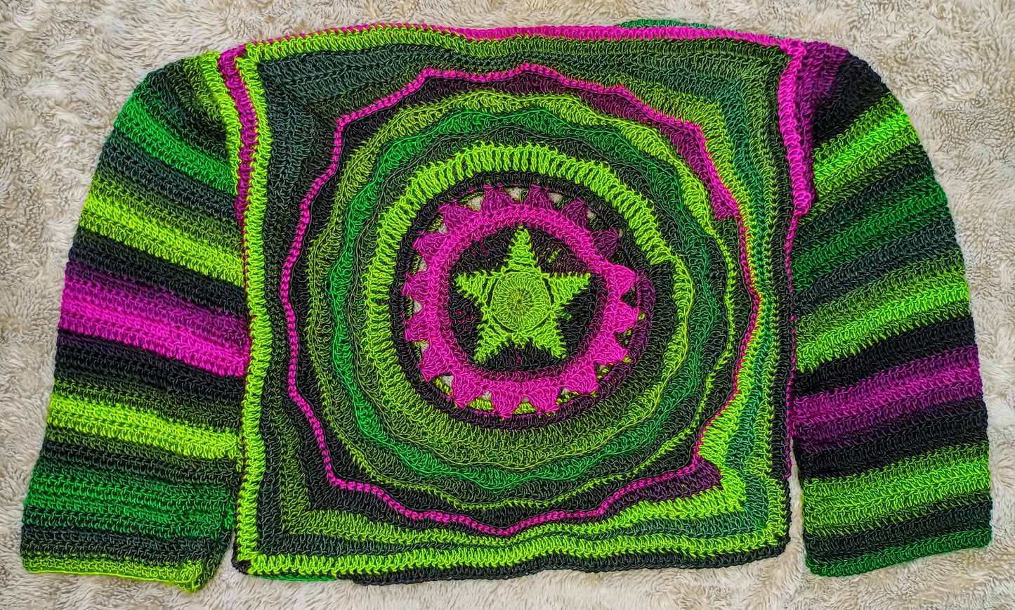 Ritual - Moon, Sun, Stars Reversible Crochet Jumper