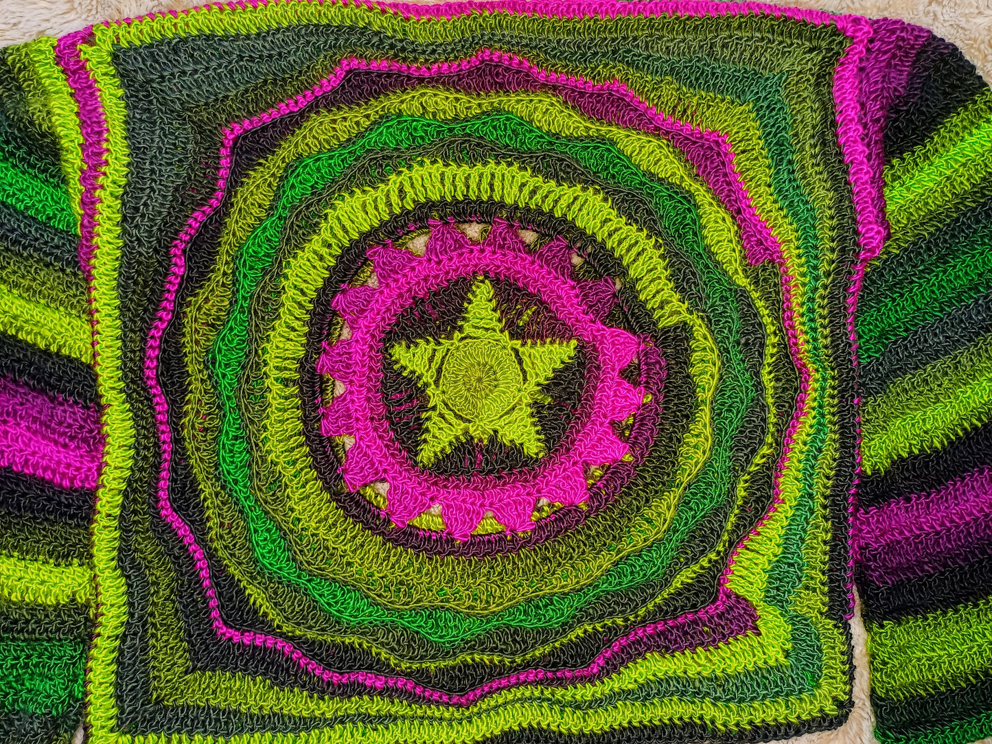 Ritual - Moon, Sun, Stars Reversible Crochet Jumper
