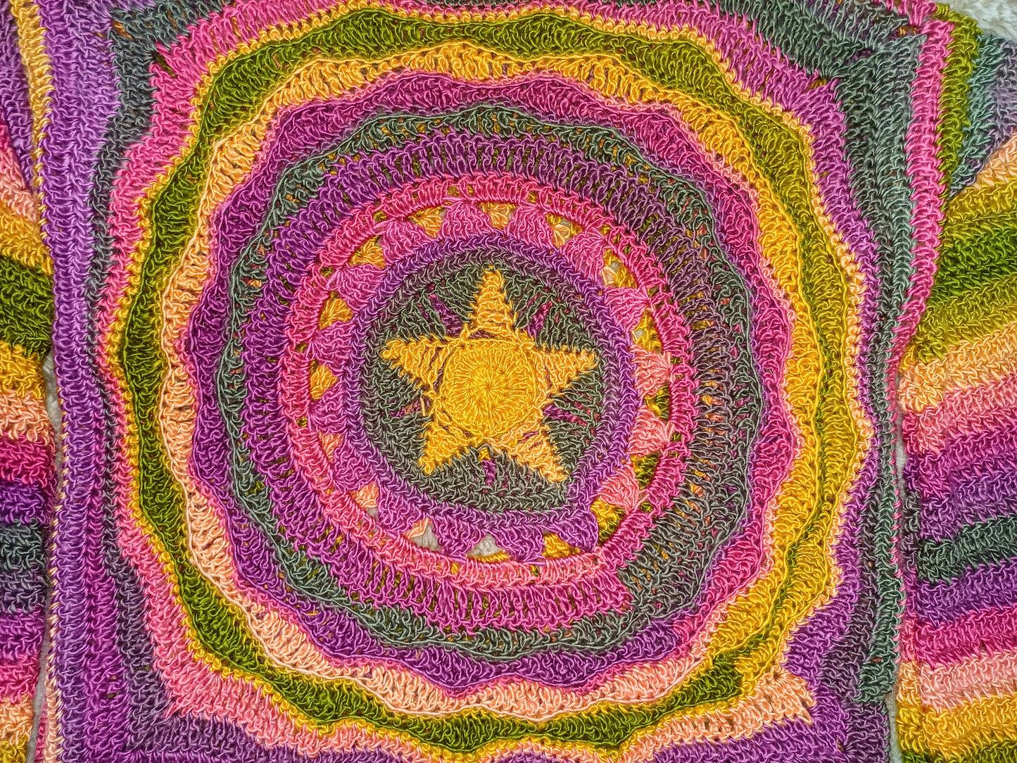 Solstice - Moon, Sun, Stars Reversible Crochet Jumper