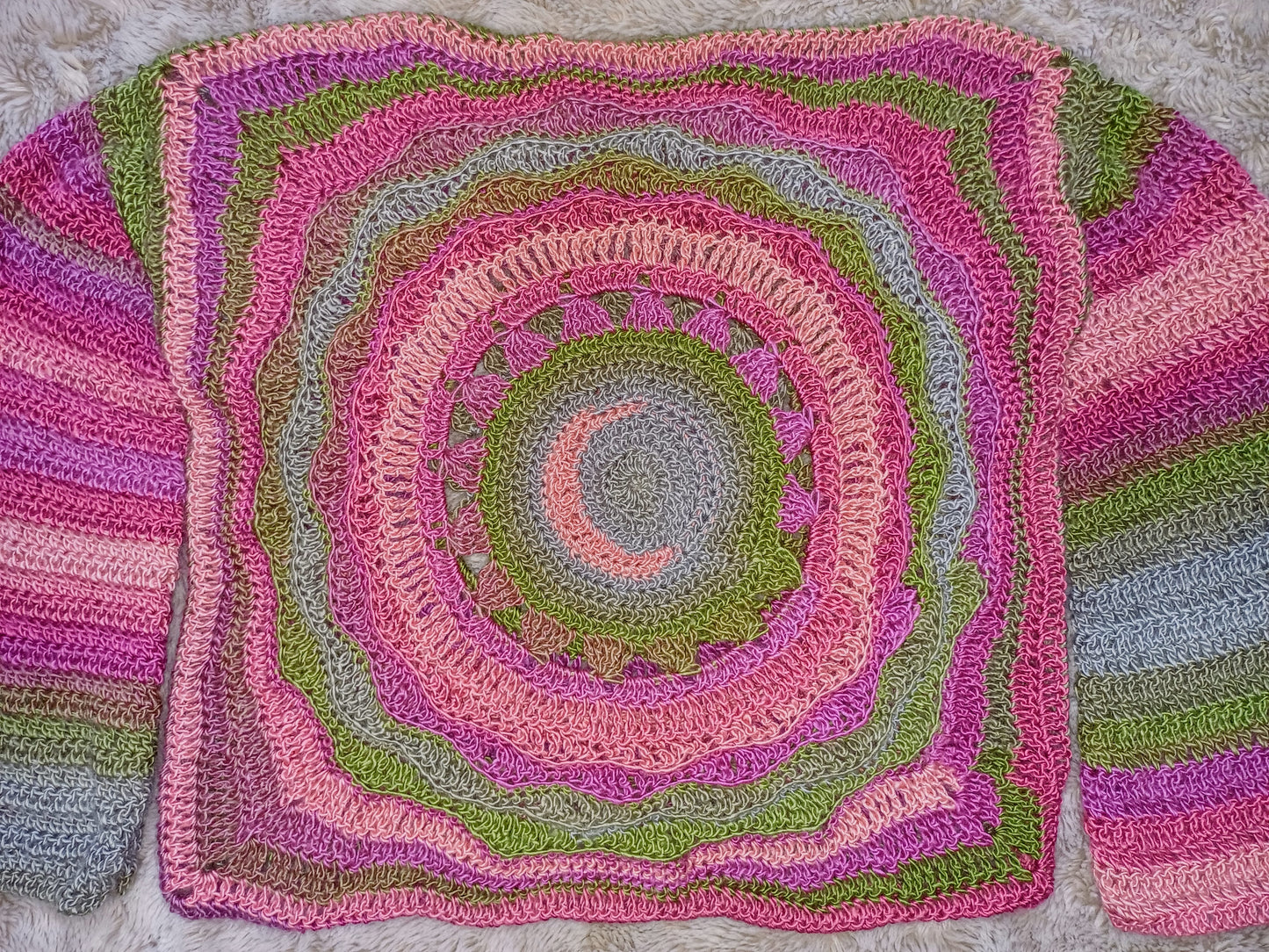 Ostara - Moon, Sun, Stars Reversible Crochet Jumper