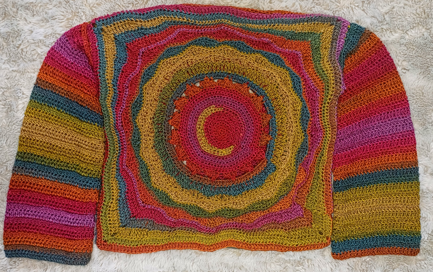 Avalon - Moon, Sun, Stars Reversible Crochet Jumper