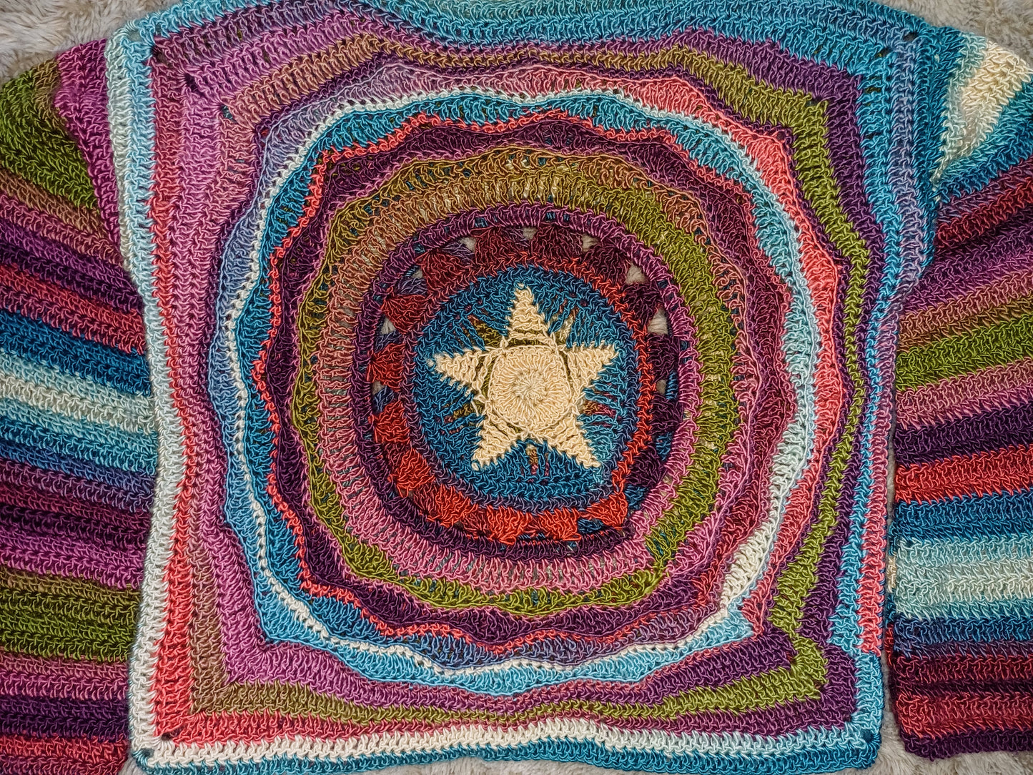 River - Moon, Sun, Stars Reversible Crochet Jumper