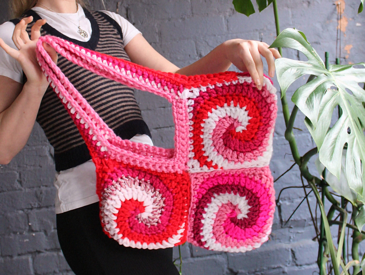 Love Heart Crochet Bag