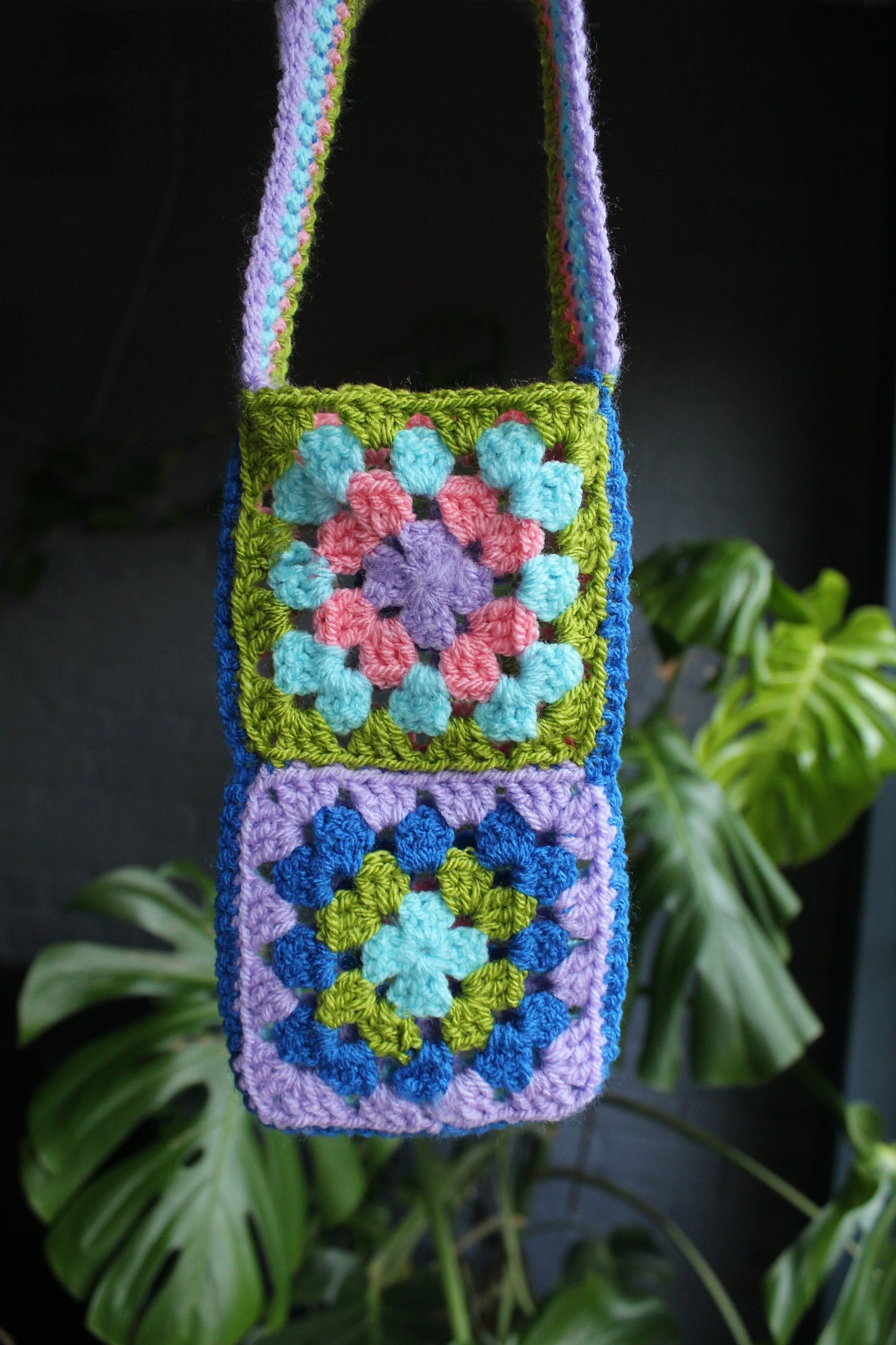 Granny Square Phone Pouch