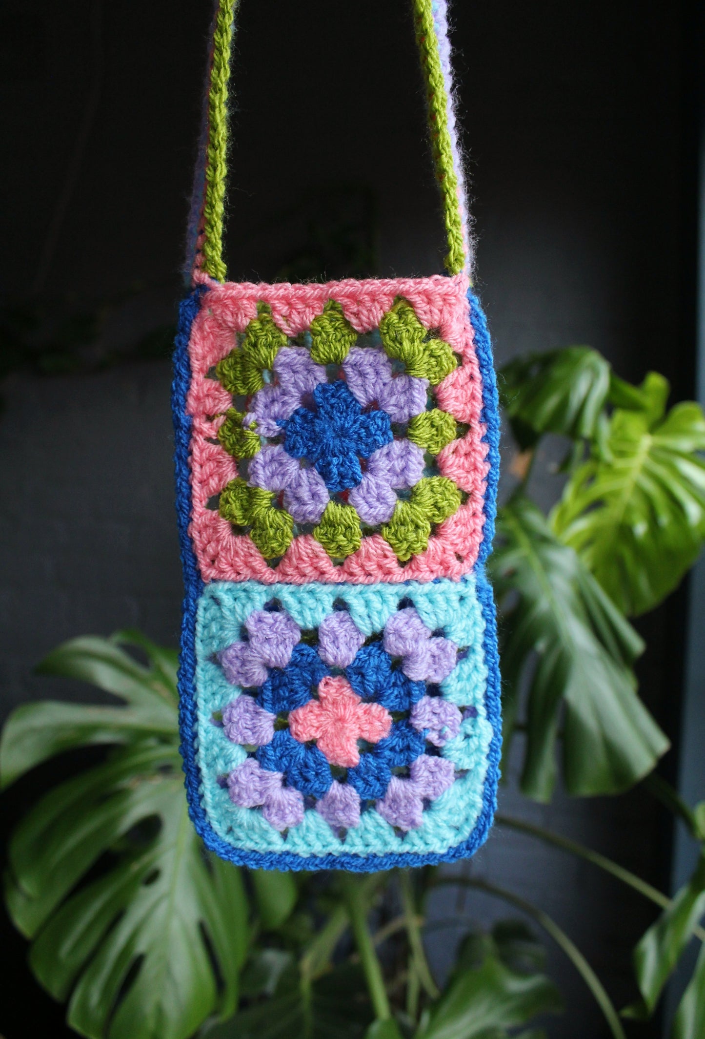 Granny Square Phone Pouch