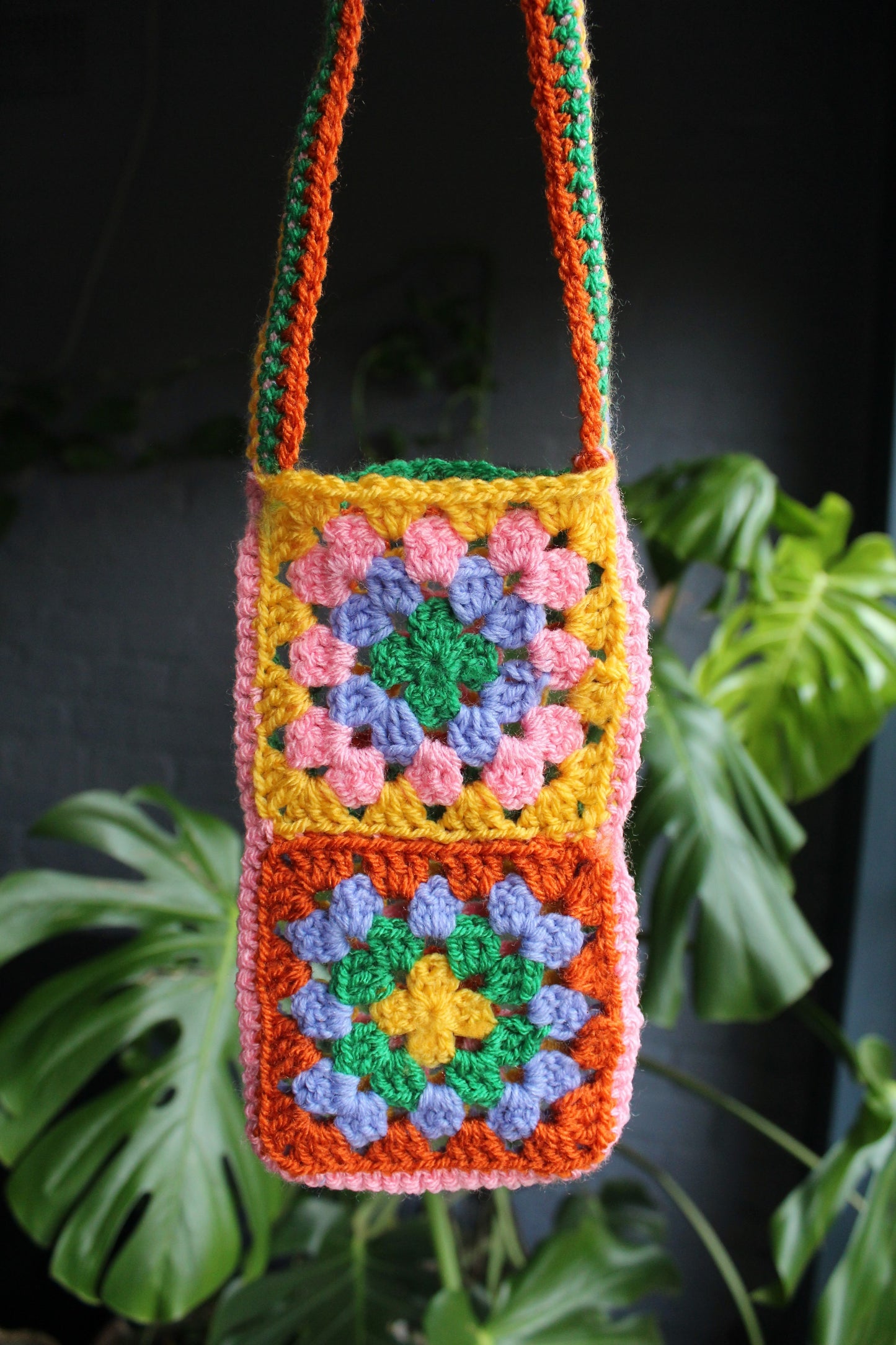 Granny Square Phone Pouch