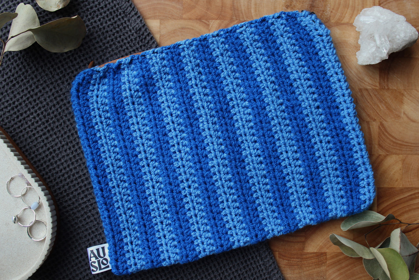Striped Zip Pouches