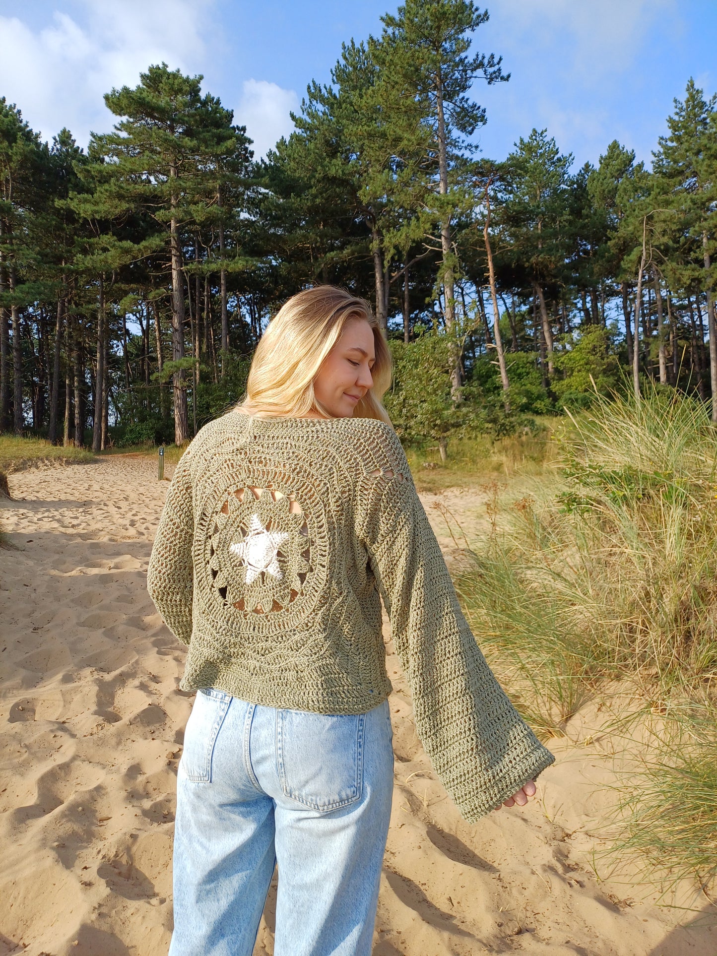 Moon, Sun, Stars Crochet Jumper Pattern