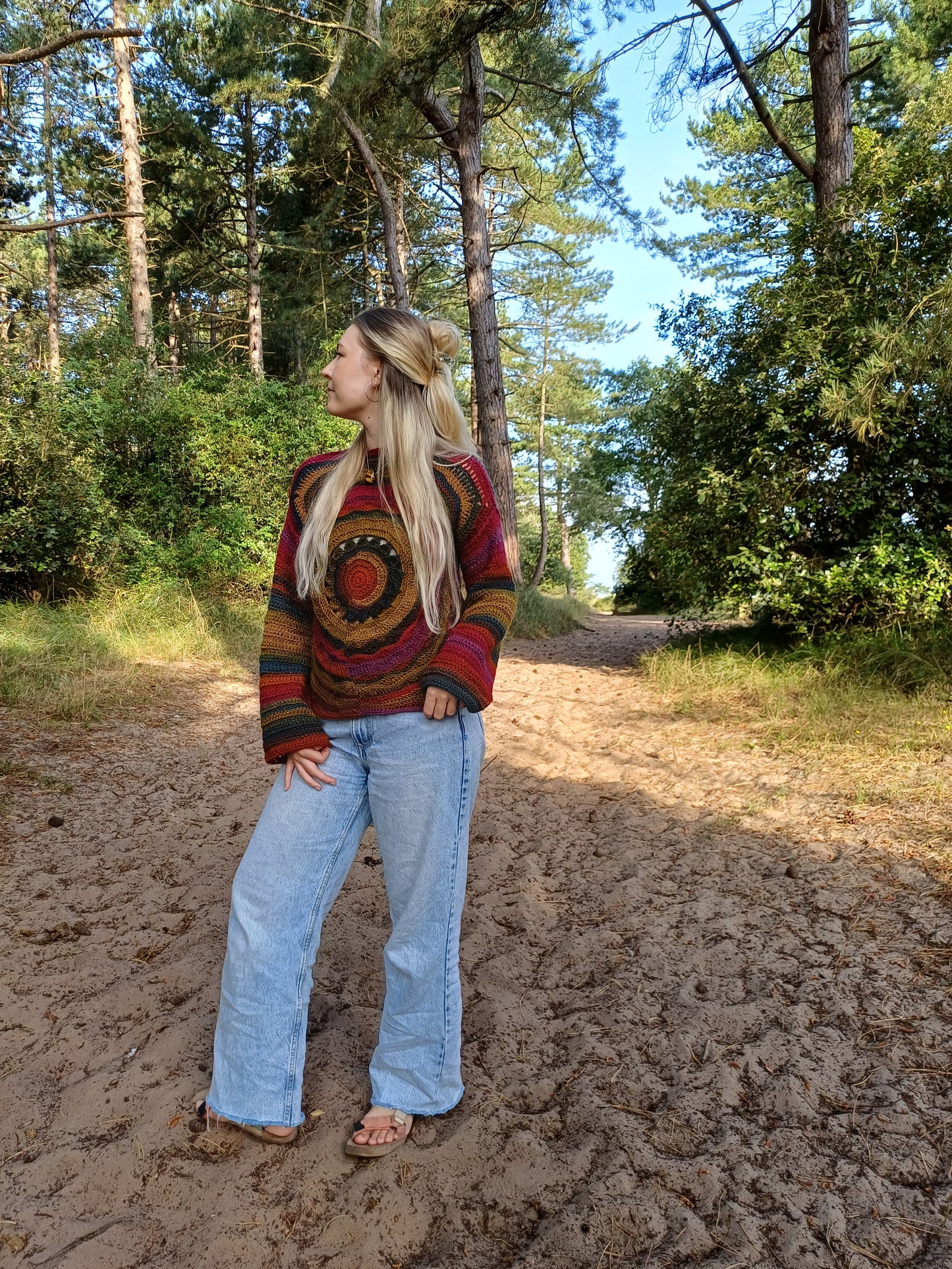 Moon, Sun, Stars Crochet Jumper Pattern