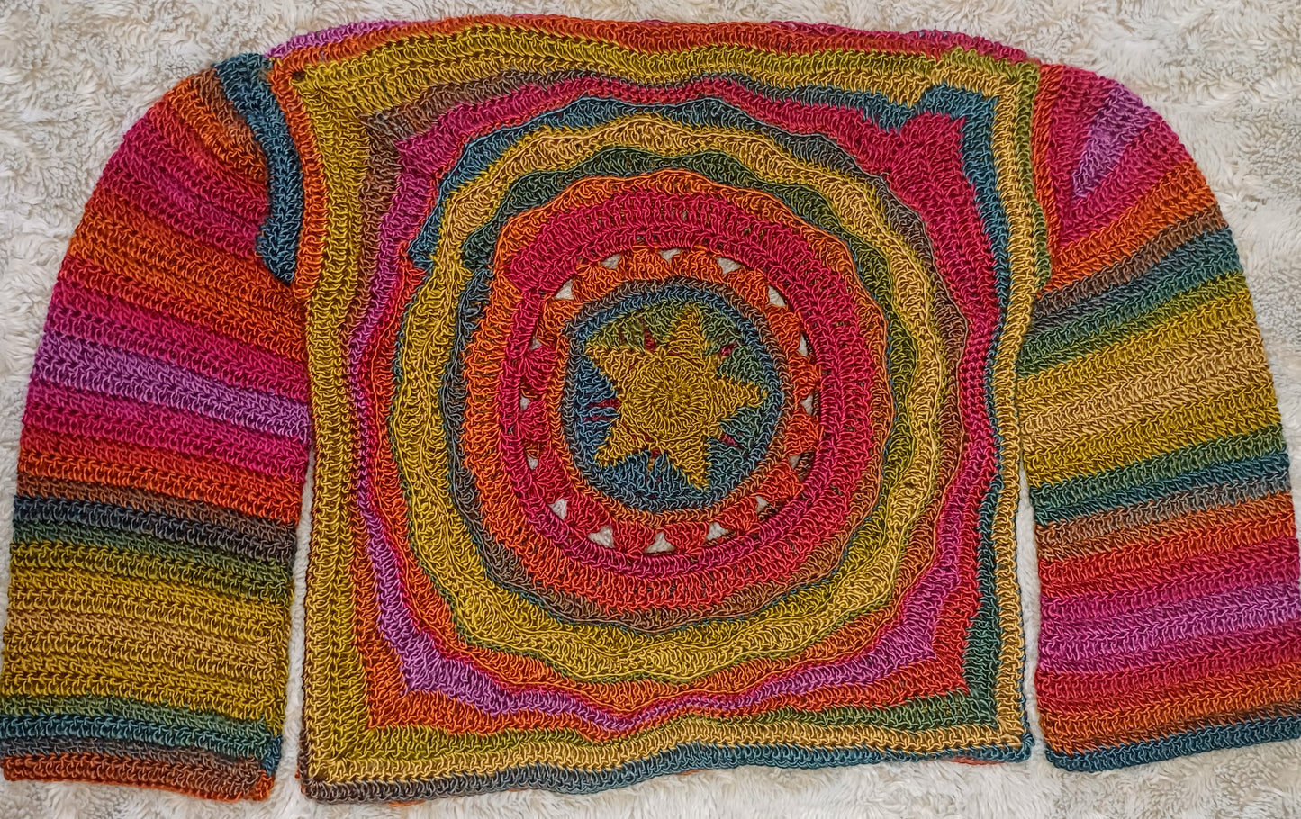Avalon - Moon, Sun, Stars Reversible Crochet Jumper