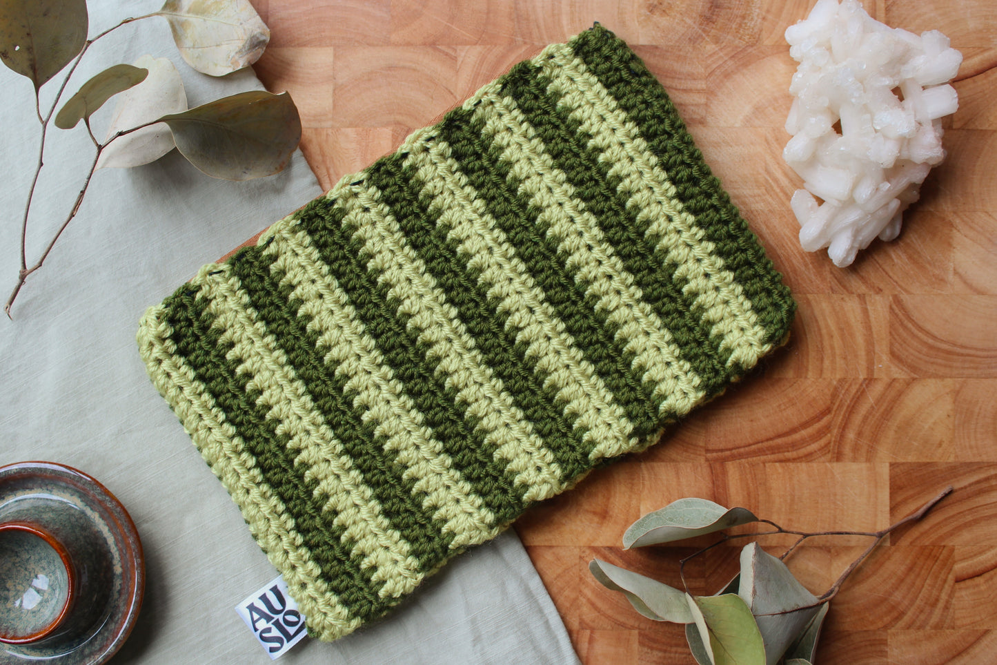 Striped Zip Pouches