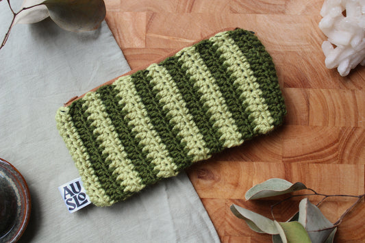Striped Zip Pouches