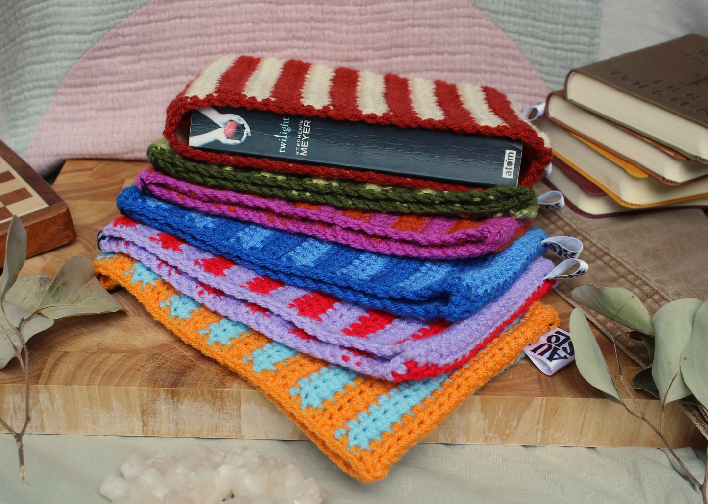 Striped Book Sleeves